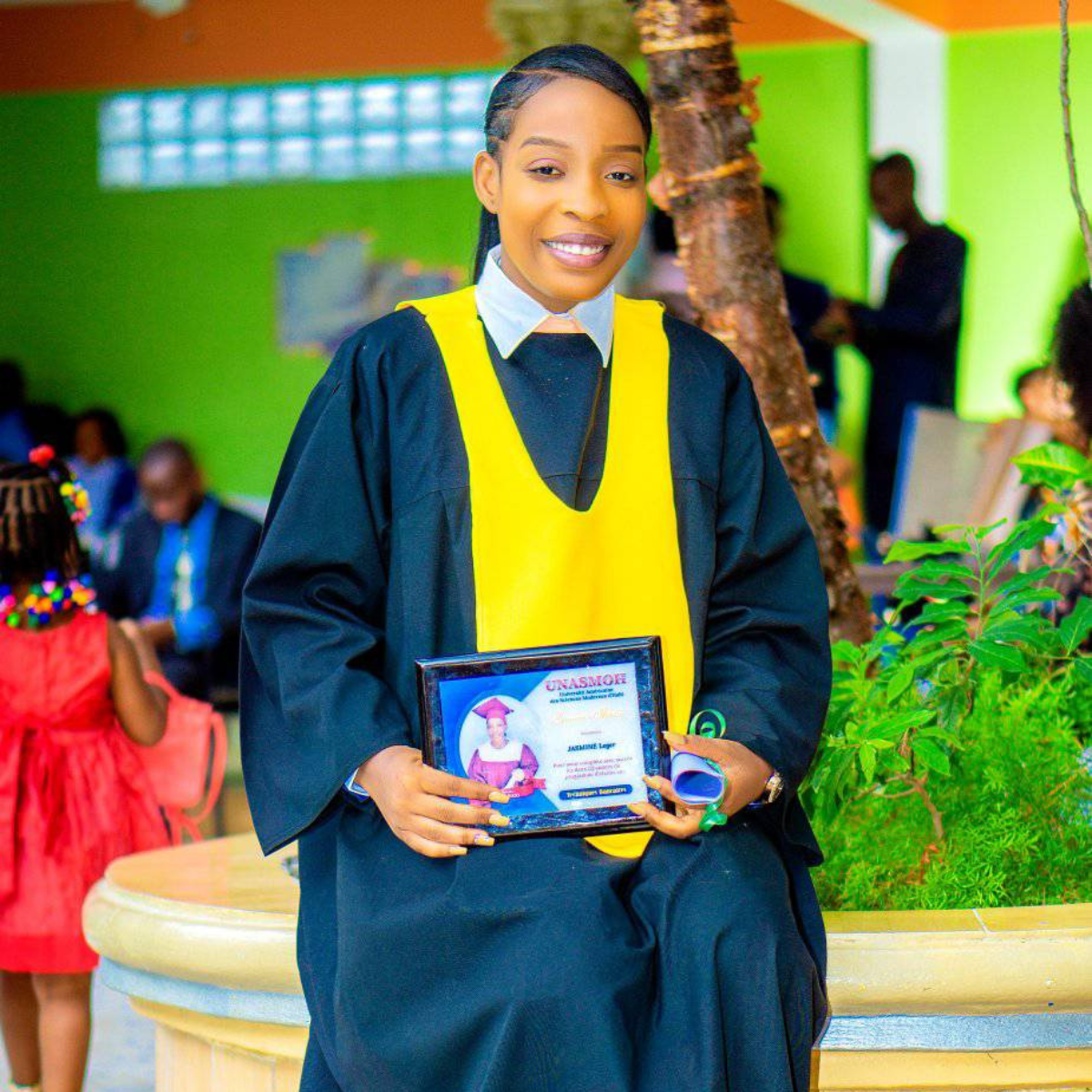Jasmine at her university graduation
