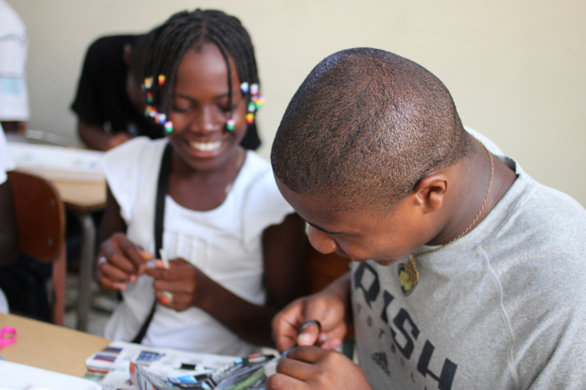 Anebi volunteering in Haiti